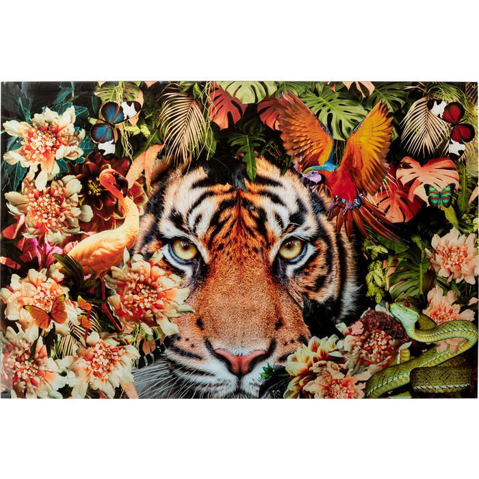 Tiger on Hunt Cam Resim 150x100cm