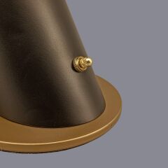 Vela Siyah Eskitme Gold Masa Lambası