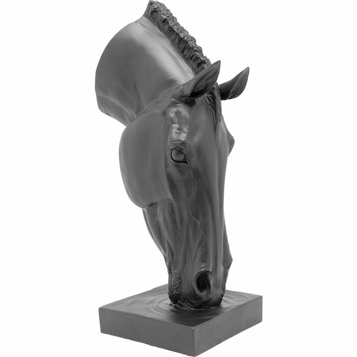 Horse Face Black Dekoratif Obje 72 cm