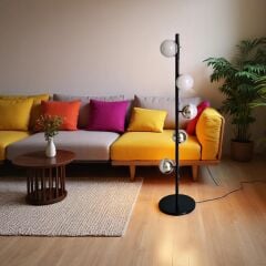 Pelit 5 Glop Başlıklı Siyah Lambader