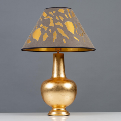 Modern Tasarım Abajur Gold