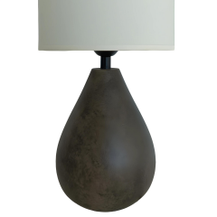 İvy Koyu Kahve Polyester Abajur