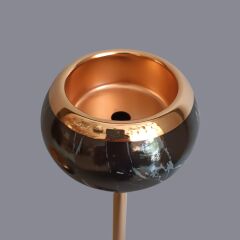 Polde Gold Detaylı Siyah Şamdan