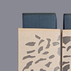 Merin Çift Başlıklı Krom Abajur