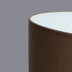 Yery Dokulu Kahverengi Abajur