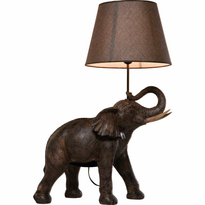 Animal Elephant Safari Poliresin Masa Lambası