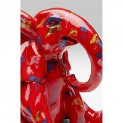 Deco Elephant Red Kare Design