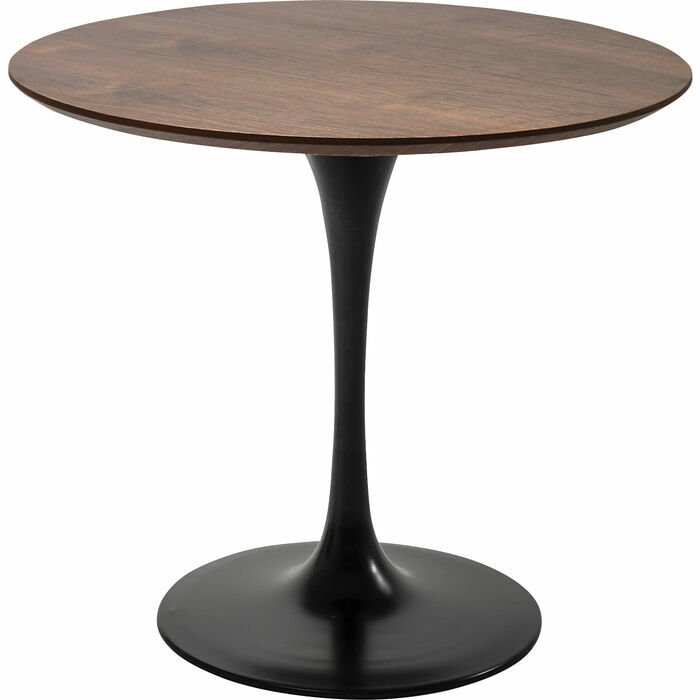 Invitation Walnut Siyah Yemek Masası 90x90 cm