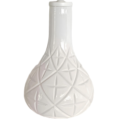 Gina Beyaz Cam Abajur