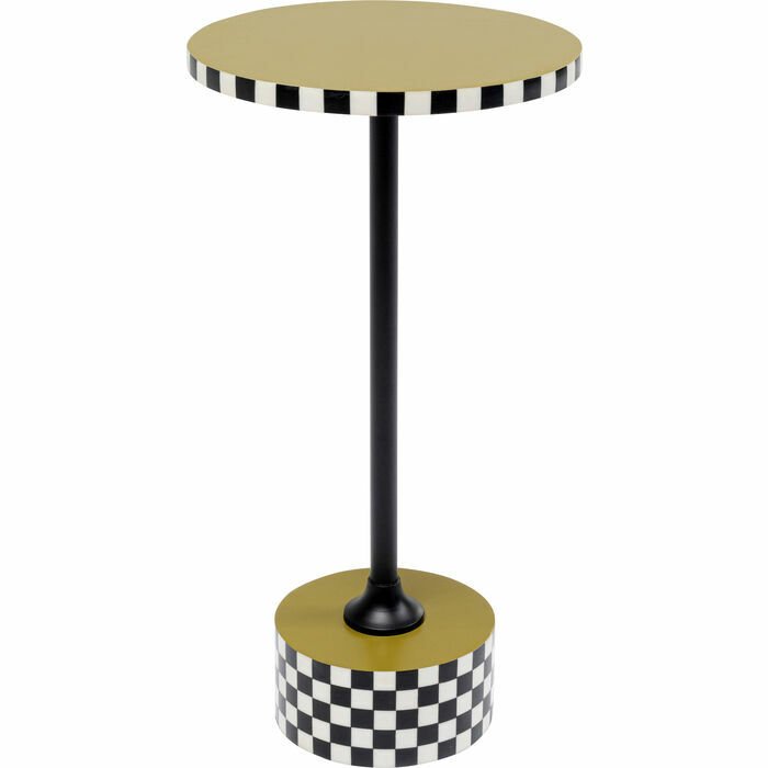 Domero Checkers Olive MDF Yan Sehpa