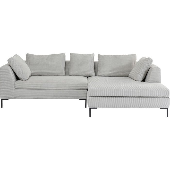Gianni Cord Grey Right Köşe Kanepe