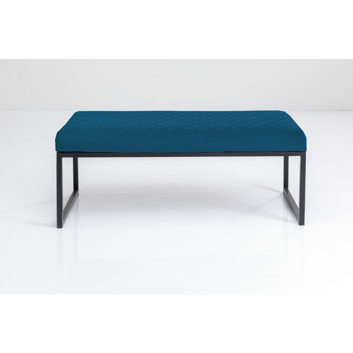 Petrol Rengi Kadife Metal Bench