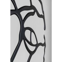 Wall Mirror Pieces Ø100cm Matt Black