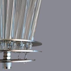 Salvo Krom Cam Sarkıt Avize