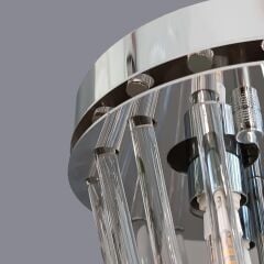 Salvo Krom Cam Sarkıt Avize