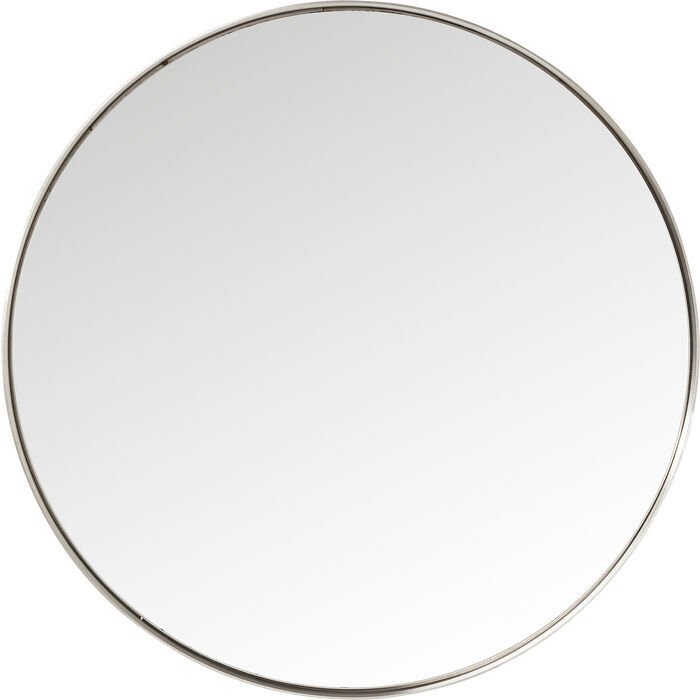 Mirror Curve Round Stainless Steel Ayna 100 cm
