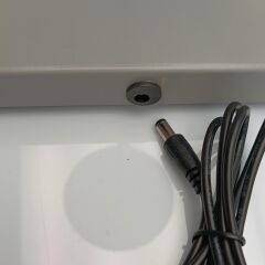 Konik Şapka Metal Şarjlı Masa Lambası Gri