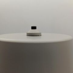 Konik Şapka Metal Şarjlı Masa Lambası Gri