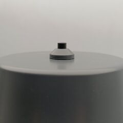 Konik Şapka Metal Şarjlı Masa Lambası Antrasit