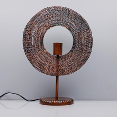 Annular Dekoratif Abajur Krom