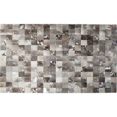 Cosmo Kürk Gri Pamuk Halı 170x240 cm