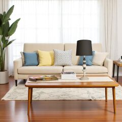 Arte Antrasit Krem Abajur