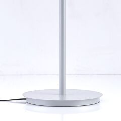 Metal Pileli Şapkalı Lambader Gri