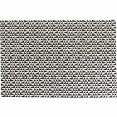Zigzag Desenli Deri Halı 170x240 cm