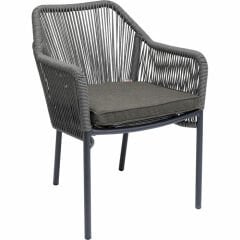 Wave Gri Kolçaklı Sandalye