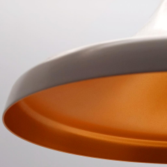 Modern Metal Sarkıt Beyaz/Bronz