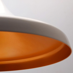 Modern Metal Sarkıt Beyaz/Bronz