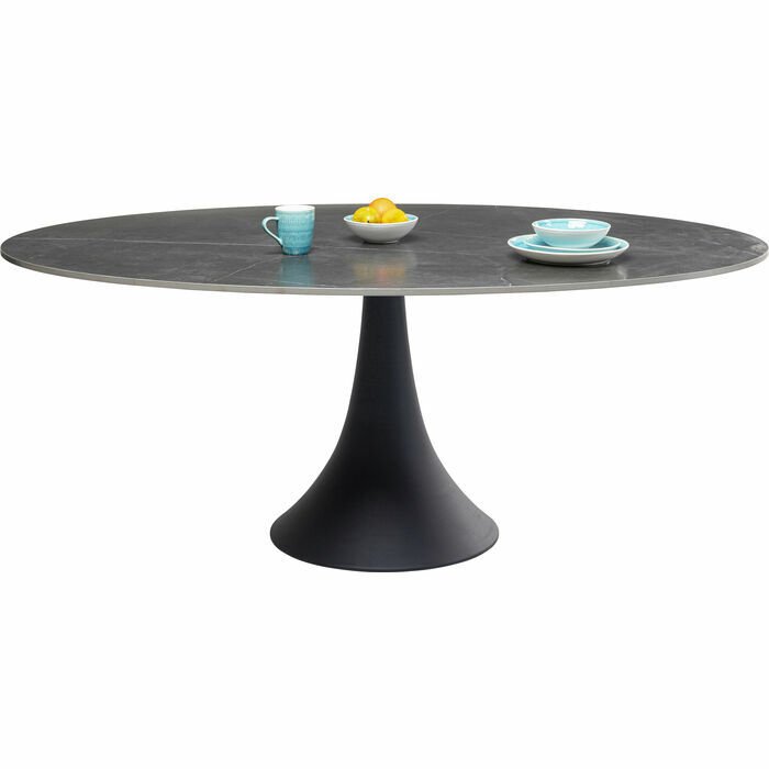 Table Grande Possibilita Siyah Seramik Yemek Masası 180x120 cm