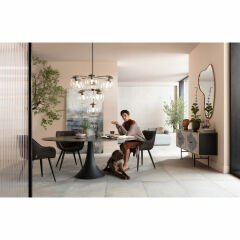 Table Grande Possibilita Siyah Seramik Yemek Masası 180x120 cm