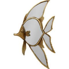 Pisces Balık Formlu Polyresin Duvar Aynası