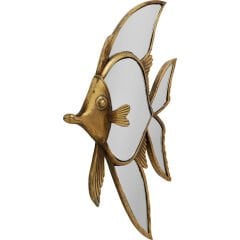 Pisces Balık Formlu Polyresin Duvar Aynası