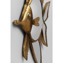 Pisces Balık Formlu Polyresin Duvar Aynası
