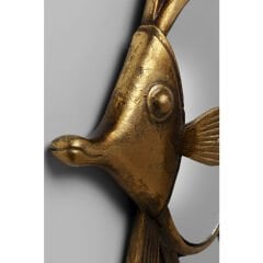 Pisces Balık Formlu Polyresin Duvar Aynası