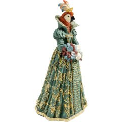 Deco Figurine Bird Lady Parrot Dekoratif Obje