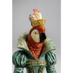 Deco Figurine Bird Lady Parrot Dekoratif Obje