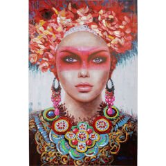 Red Eye Lady Çerçeveli Tablo