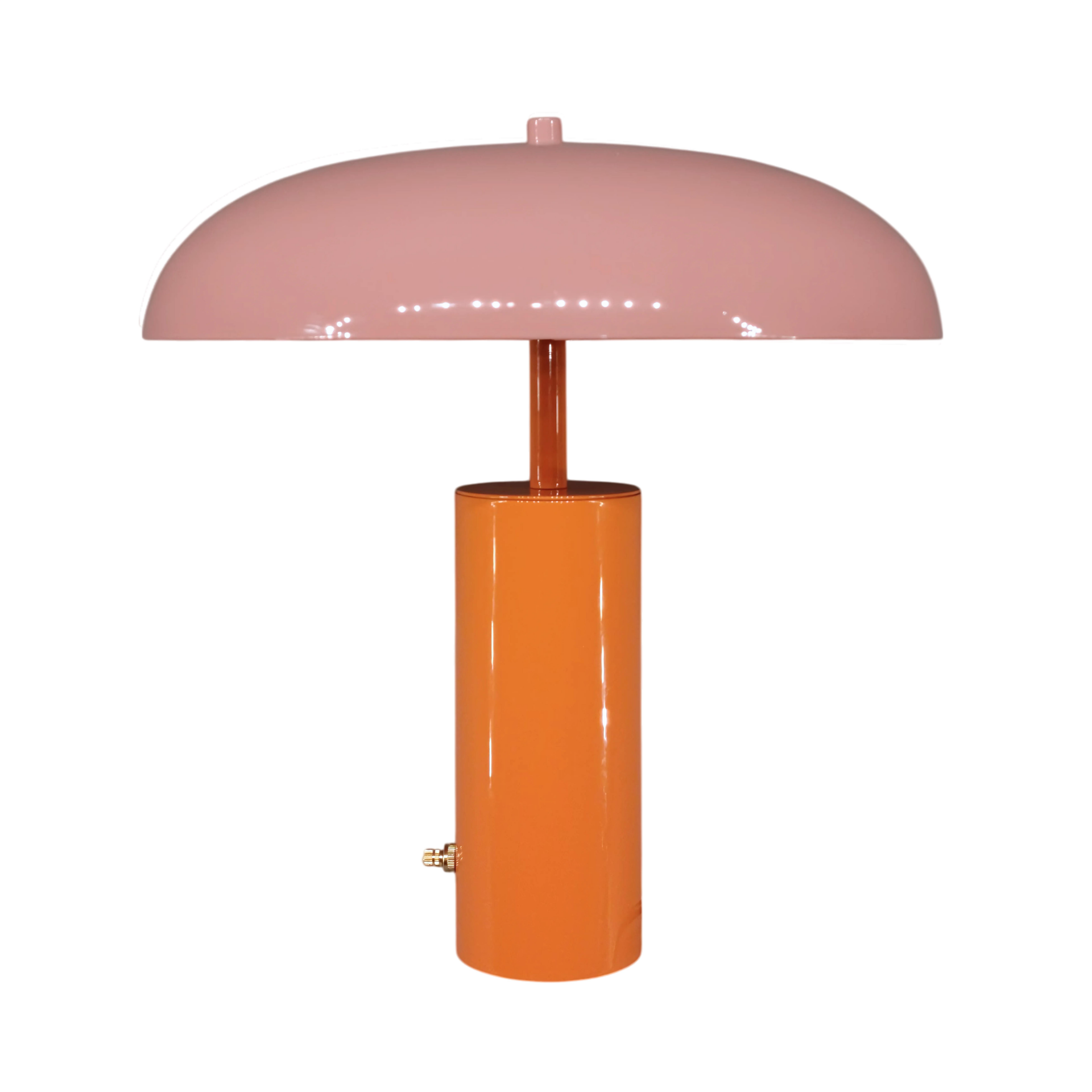 Lino Pembe Turuncu Masa Lambası