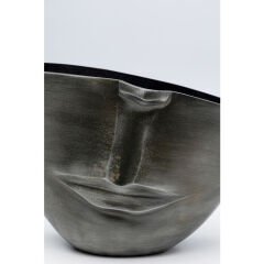 Half Face Anthracite Alüminyum Vazo