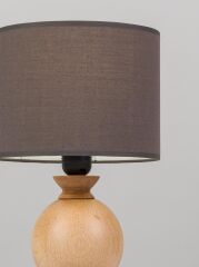 Ahşap Abajur Kahve - 2205