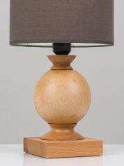 Ahşap Abajur Kahve - 2205