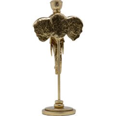 Candle Holder Elephant Head Gold Şamdan Mumluk