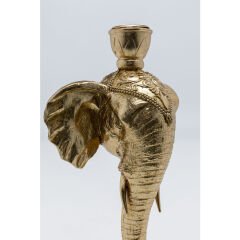 Candle Holder Elephant Head Gold Şamdan Mumluk