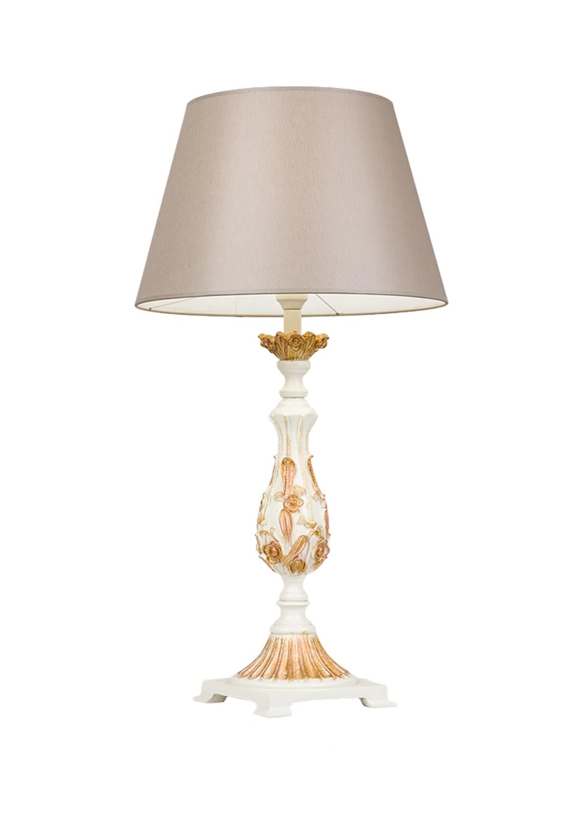 Çiçek Kabartmalı Abajur