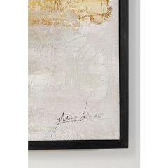 Dust Gold Çerçeveli Resim120x120cm