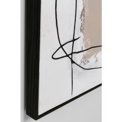Dust Gri Ahşap Tablo 100x100 cm