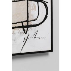 Dust Gri Ahşap Tablo 100x100 cm